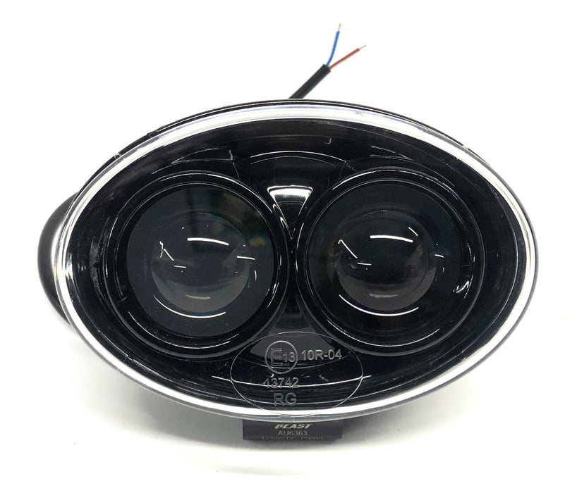 Beast 12V/80V Blue Oval Safety Spot Light P9090UL NOS