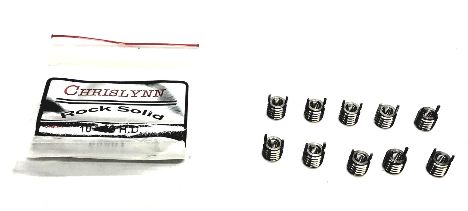 Chrislynn Pack of (10) 10-32 H.D Keylocking Threaded Inserts 66501 NOS