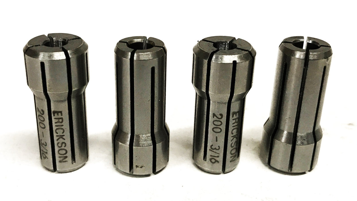 Erickson 3/16 inch Collet DA-200 [Lot of 4] NOS