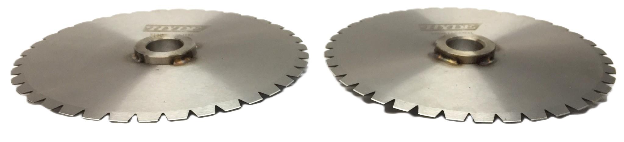 Hyde 6" x 3/4" Bore Stainless Steel Swooping Tooth Circular Blade [Lot of 2] NOS