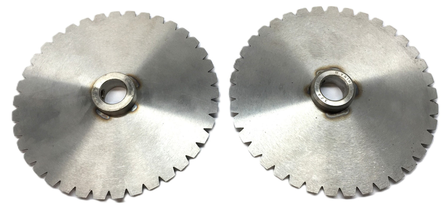 Hyde 6" x 3/4" Bore Stainless Steel Swooping Tooth Circular Blade [Lot of 2] NOS