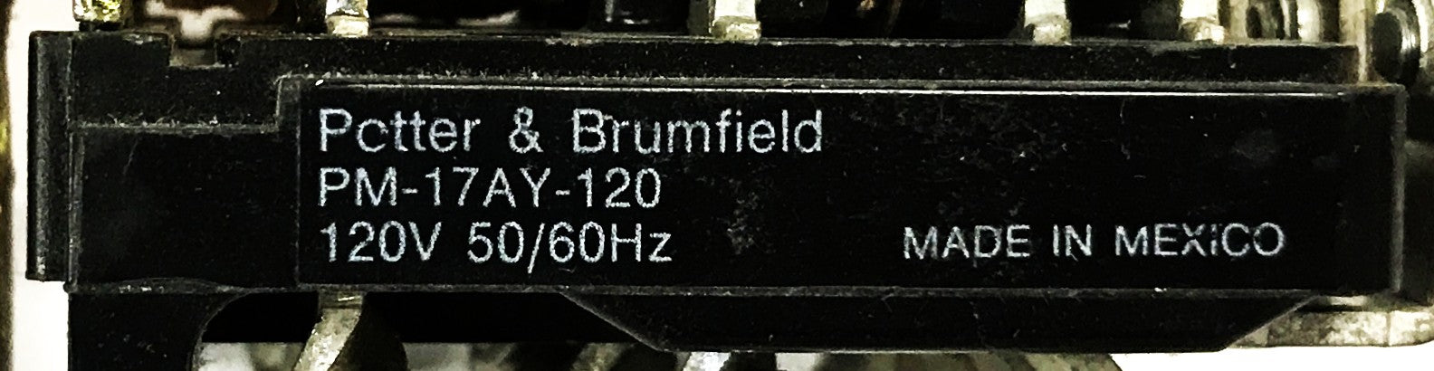 Potter Blumfield Relay Unit PM17AY120 NOS
