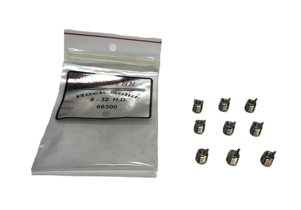 Chrislynn Pack of (9) 8-32 H.D Keylocking Threaded Inserts 66300 NOS