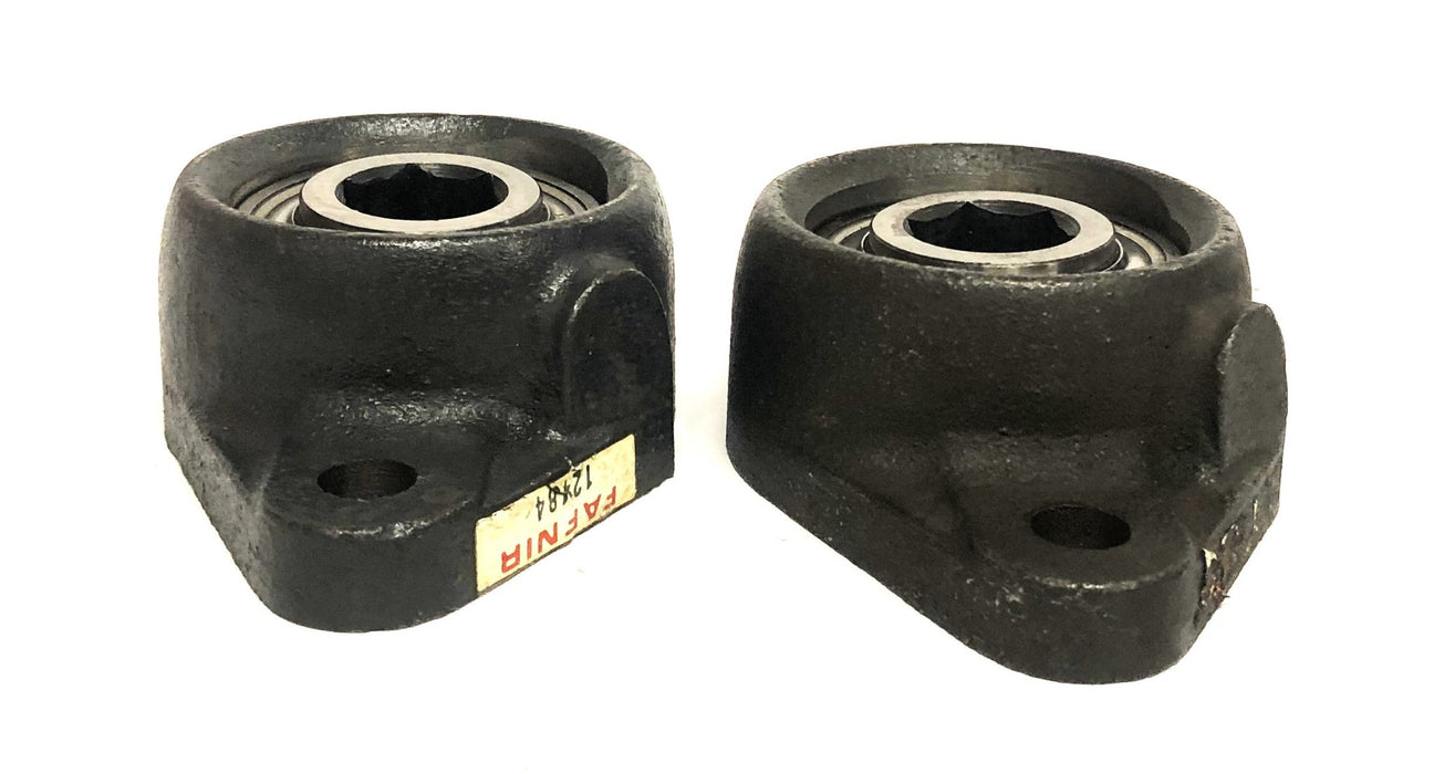 Fafnir Hex Bore Flange Mount Ball Bearing 12484 (204KRRBG) [Lot of 2] NOS