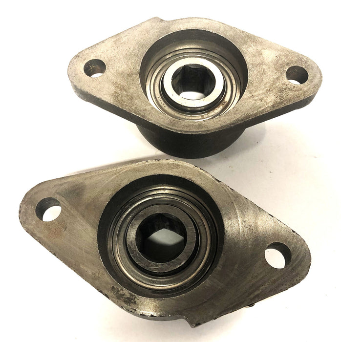 Fafnir Hex Bore Flange Mount Ball Bearing 12484 (204KRRBG) [Lot of 2] NOS