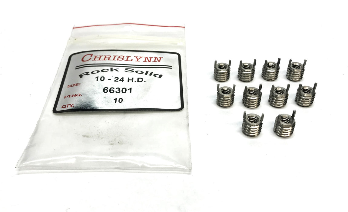 Chrislynn Pack of (10) 6-32 Mini Key Locking Threaded Inserts 66301 NOS