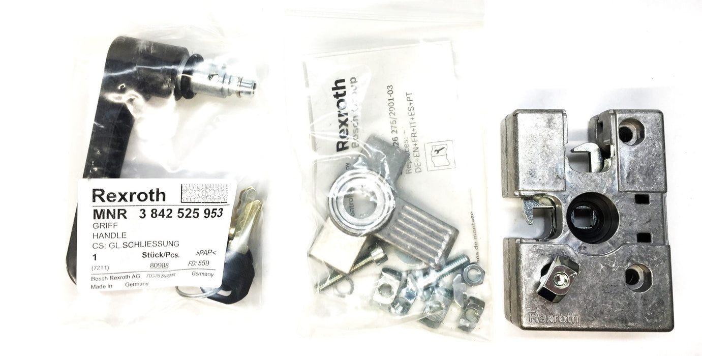 Rexroth Door Lock and Key Assembly 3842525822 NOS