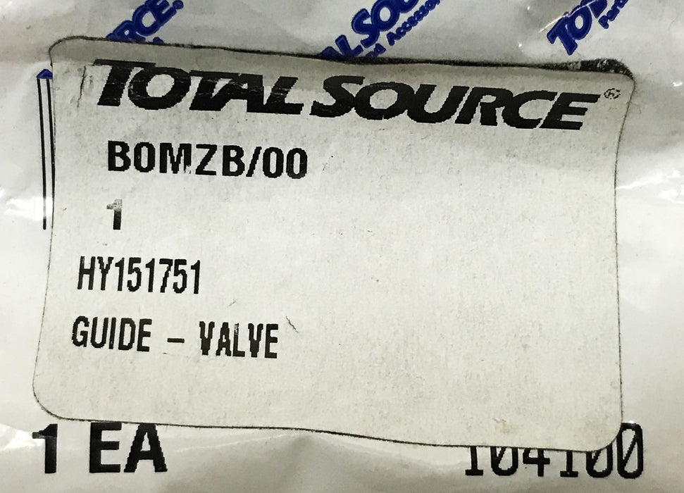 Total Source Forklift Hyster Guide Valve HY151751 [Lot of 5] NOS