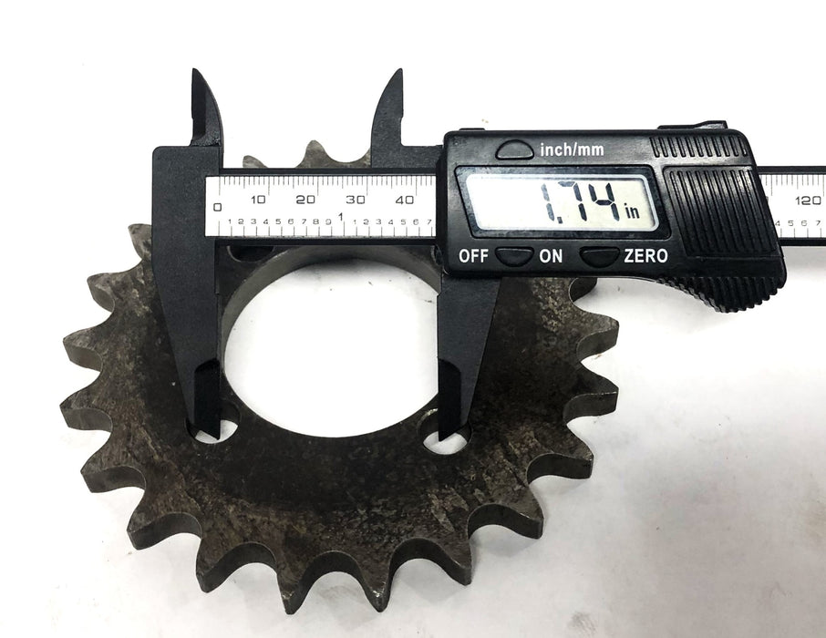 Unbranded 2.06 Inch Bore 22 Tooth Roller Chain Sprocket 50L22 NOS