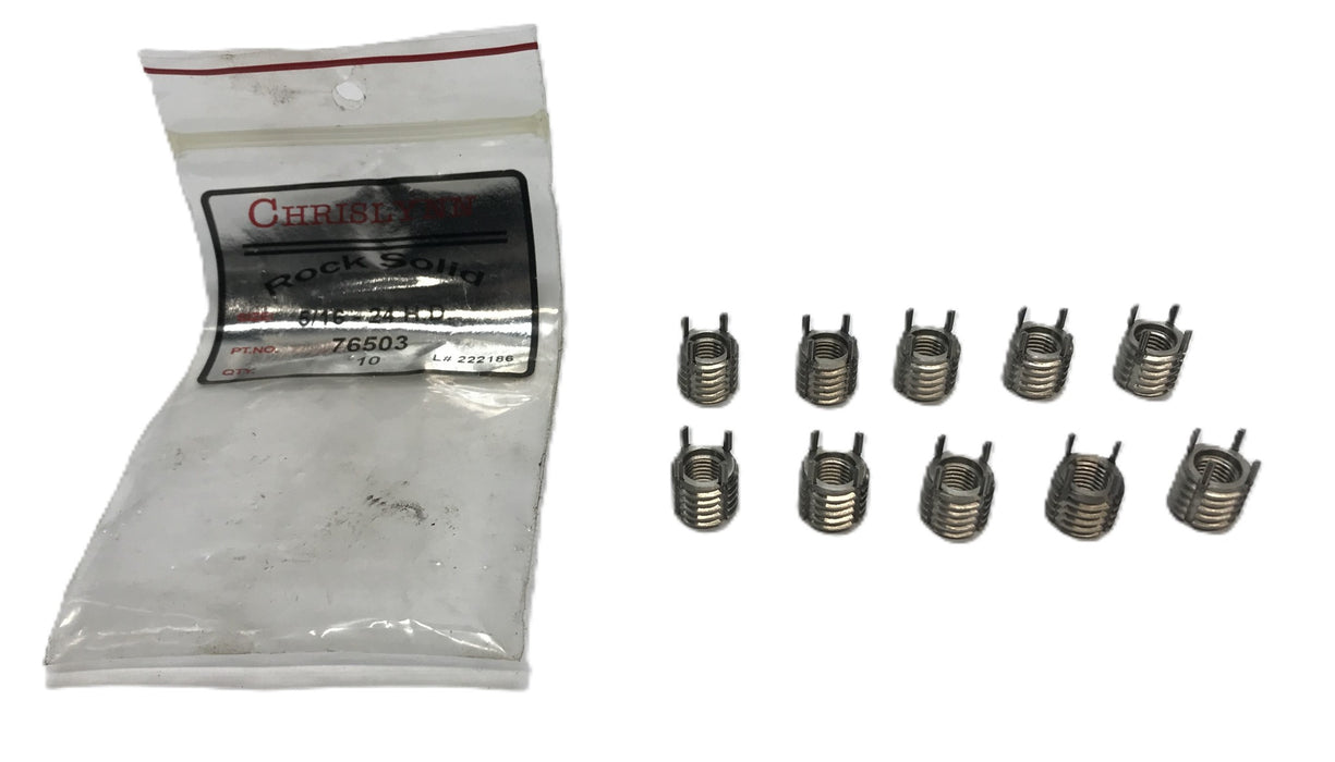Chrislynn Pack of (10) 5/16-24 H.D. Key-Locking Threaded Inserts 76503 NOS