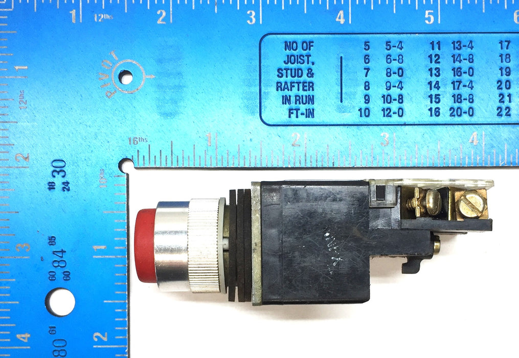 Allen-Bradley Red Push Button 800MR-NX1 (800M-XAK) NOS