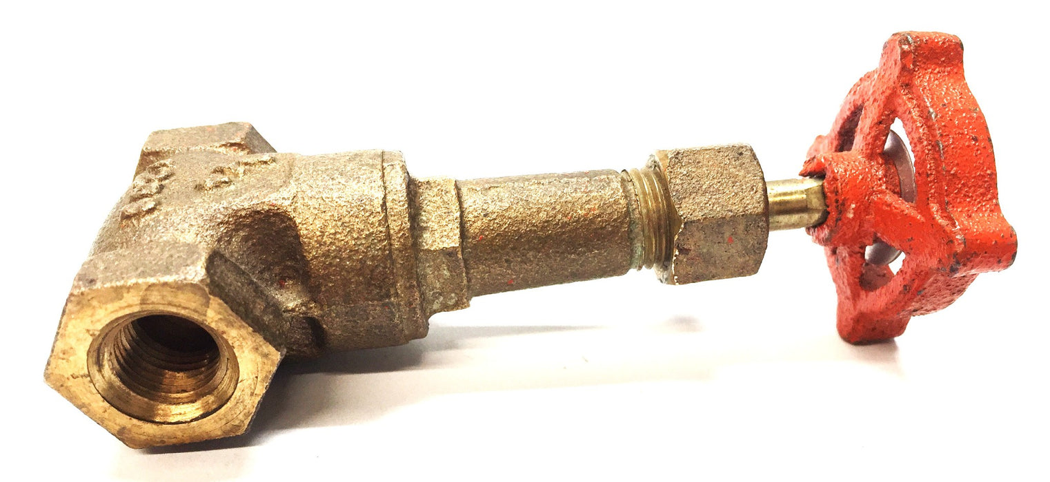 Stockham 1/4" Brass Gate Valve B-100 (1258) NOS