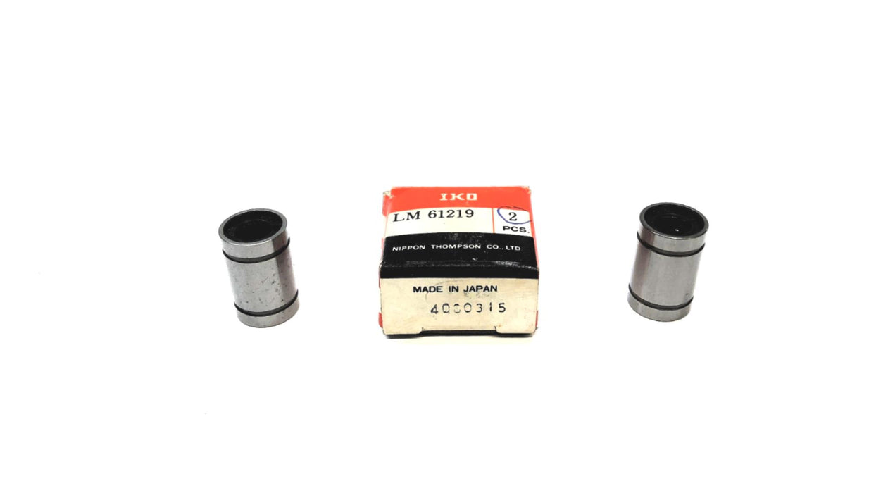 IKO Pack of (2) Linear Ball Bearing LM61219N (LM61219) NOS