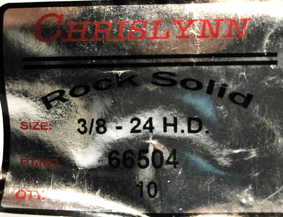 Chrislynn Pack of (10) 3/8-24 H.D. Key-Locking Threaded Inserts 66504 NOS