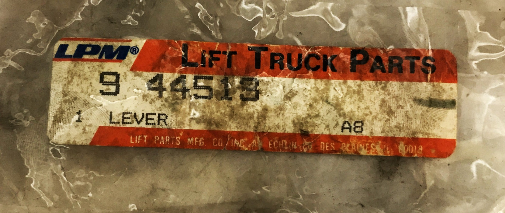 LPM Forklifts Control Lever 009-44519 NOS