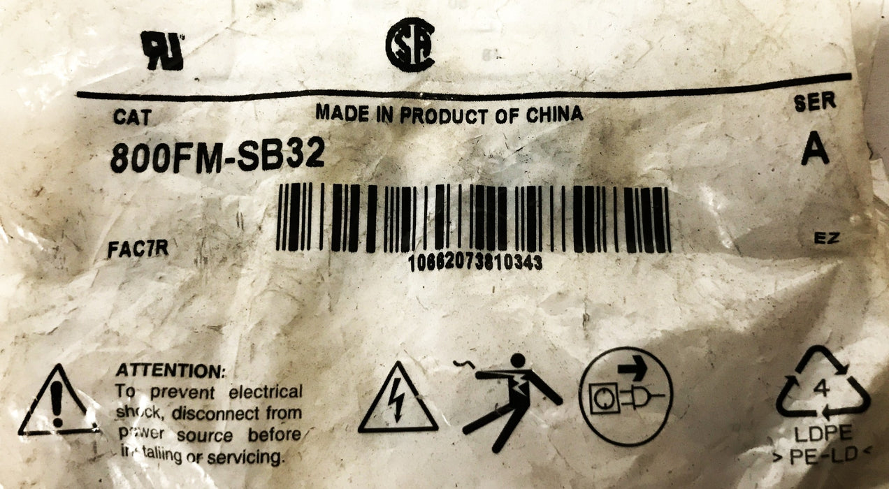 Allen-Bradley Series A Selector Switch 800FM-SB32 NOS