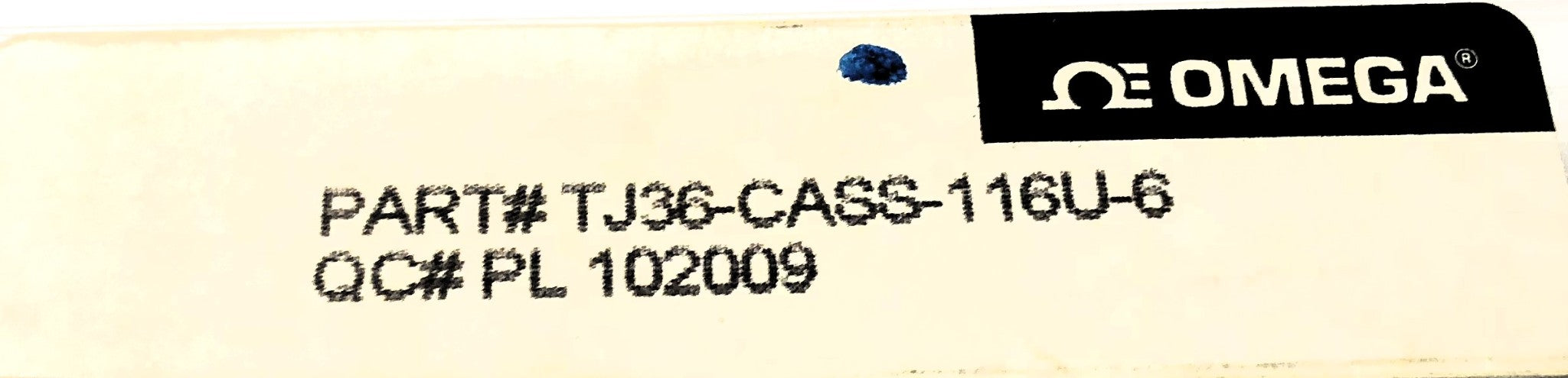 Omega Thermocouple Probe TJ36-CASS-116U-6 NOS