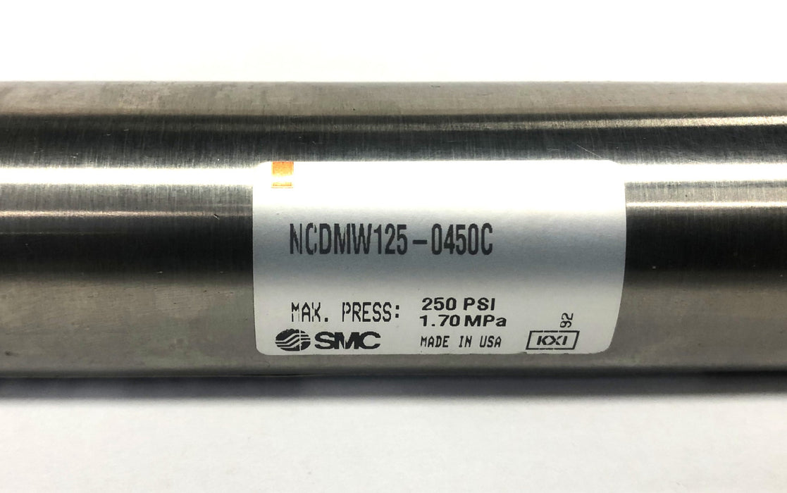 SMC Max Pressure 250PSI 1.70MPa Cylinder NCDMW125-0405C NOS