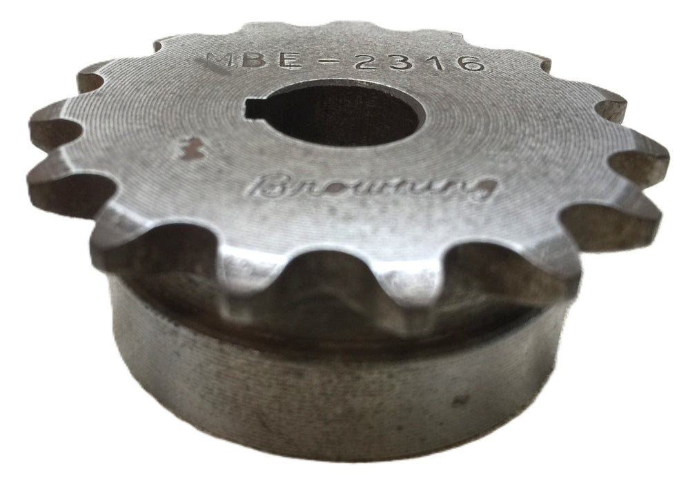 Browning Single-Roller Chain Sprocket with 1/2" Bore with Keyway MBE-2316 USED