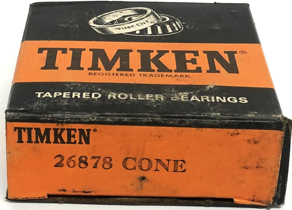 Timken Tapered Roller Bearing Cone 26878 [Lot of 2] NOS