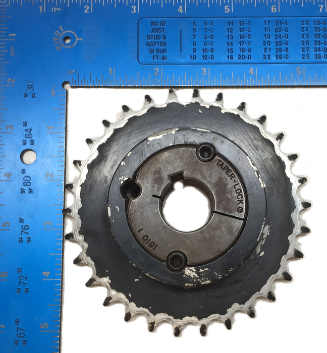 Browning Roller Chain Sprocket w/1610 Taper-Lock Bushing w/1" Bore 40TB30 USED