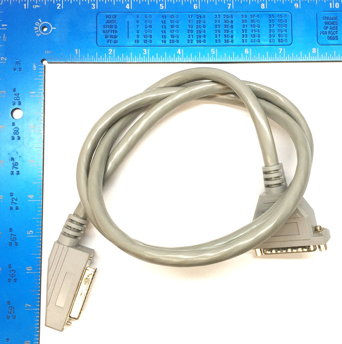 AMP Custom Angle 4' DB25 Pin Male to DB25 Female Legacy Cord (LL67097) NOS