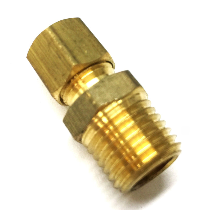 Unbranded 1/4" x 1/4" Brass Adapter 500436 [Lot of 11] NOS