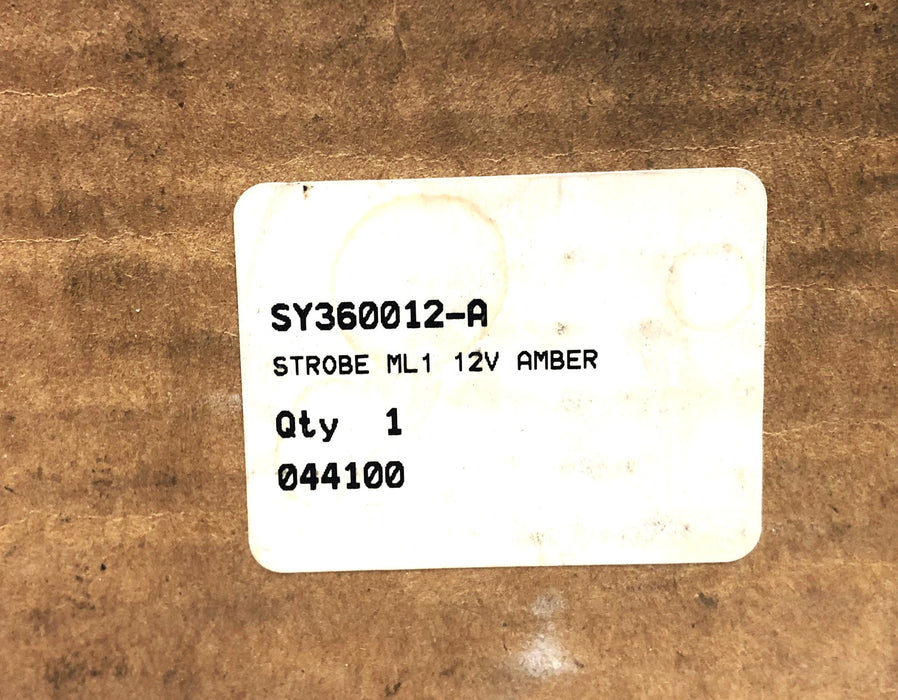 SNH Meteorlite ML1 12V Amber Strobe SY360012-A NOS