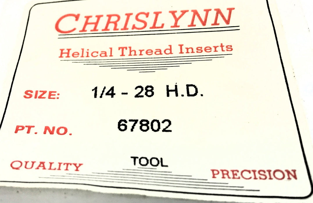 Chrislynn 1/4-28 H.D. Key-Locking Insert Installation Tool 67802 NOS