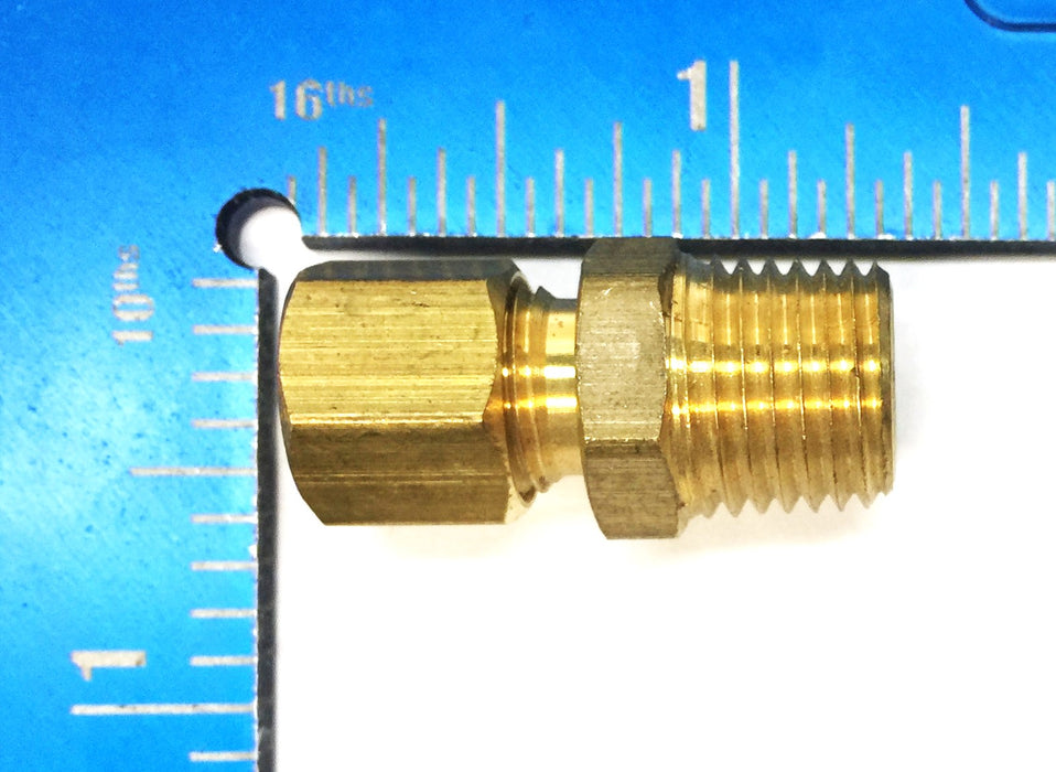 Unbranded 1/4" x 1/4" Brass Adapter 500436 [Lot of 11] NOS