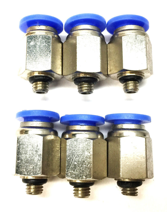 E-MC 6M Tube x 5MMTP 1/4" Straight Fitting 5000314 [Lot of 6] NOS