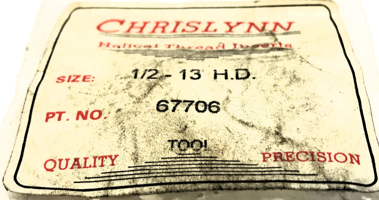 Chrislynn 1/2-13 H.D. Key-Locking Insert Installation Tool 67706 NOS