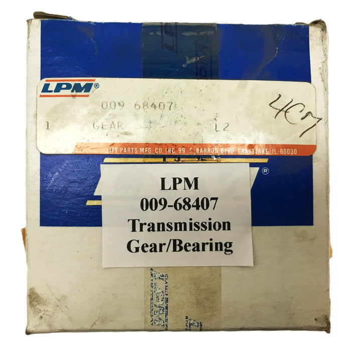 LPM Forklift Transmission Gear/Bearing 009-68407 NOS