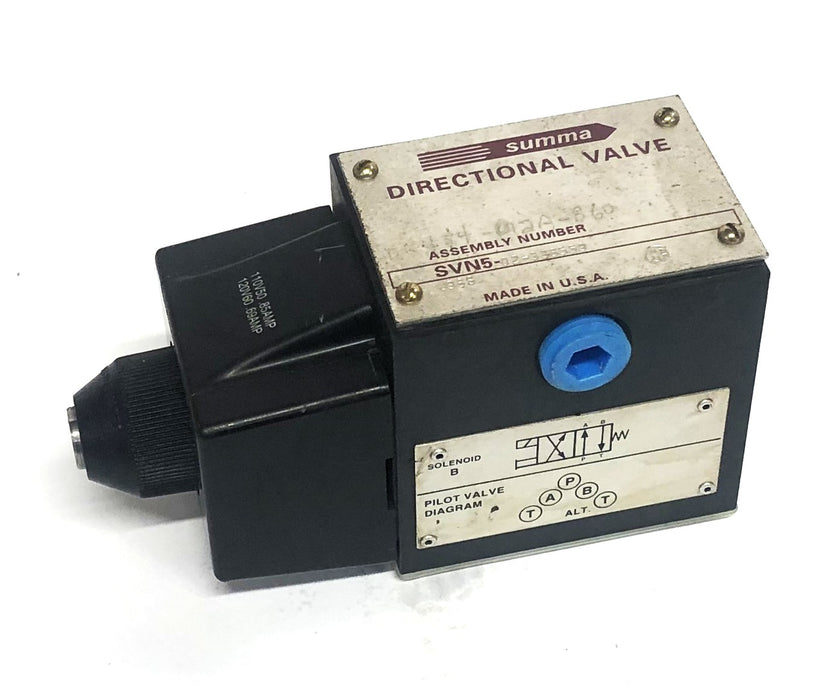Summa Directional Valve DG454-012A-B60 (SVN5-02-338559, J98S) NOS
