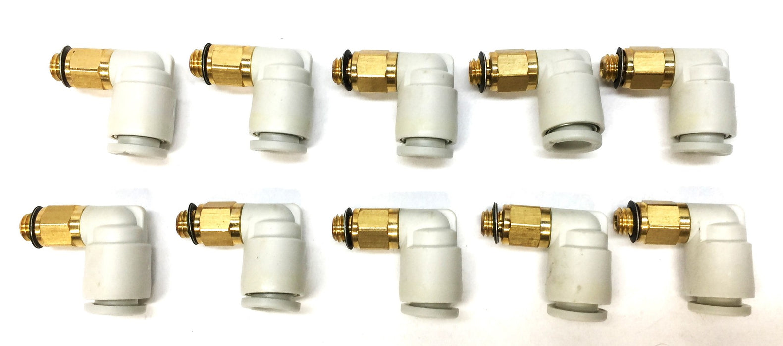 SMC S'Pore 1/4" x 10 Pneumatic Elbow Fitting PL1/4XU10U [Lot of 10] NOS