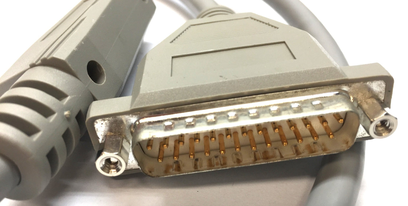 Copartner Custom DB25 Male to DB25 Female Angled Cable E119932 (20-0556) NOS