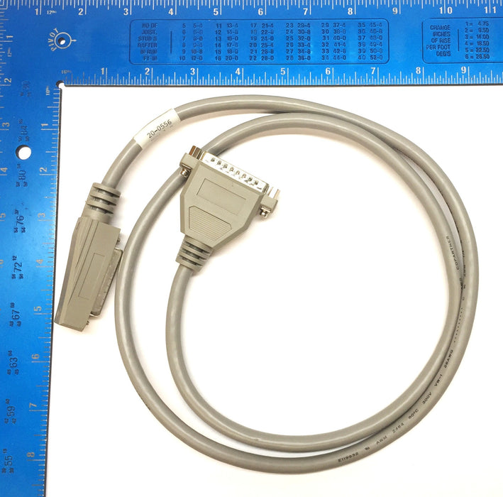 Copartner Custom DB25 Male to DB25 Female Angled Cable E119932 (20-0556) NOS