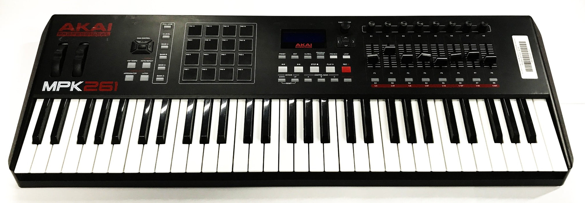 Akai Professional 61-Key Keyboard and Controller MPK261 No Power Cord USED