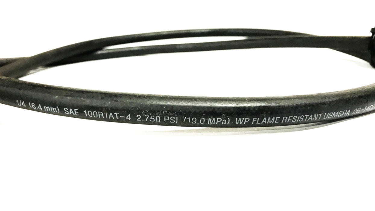 Dayco 1/4 x 65 inch Hydraulic Hose Assembly 100R1AT NOS