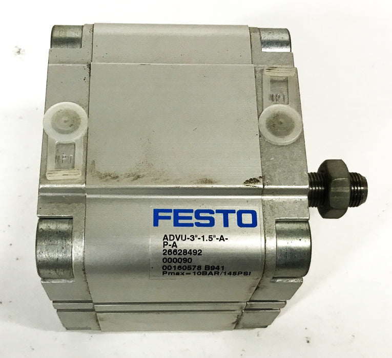 Festo Compact Pneumatic Cylinder ADVU-3-1.5-A-P-A NOS