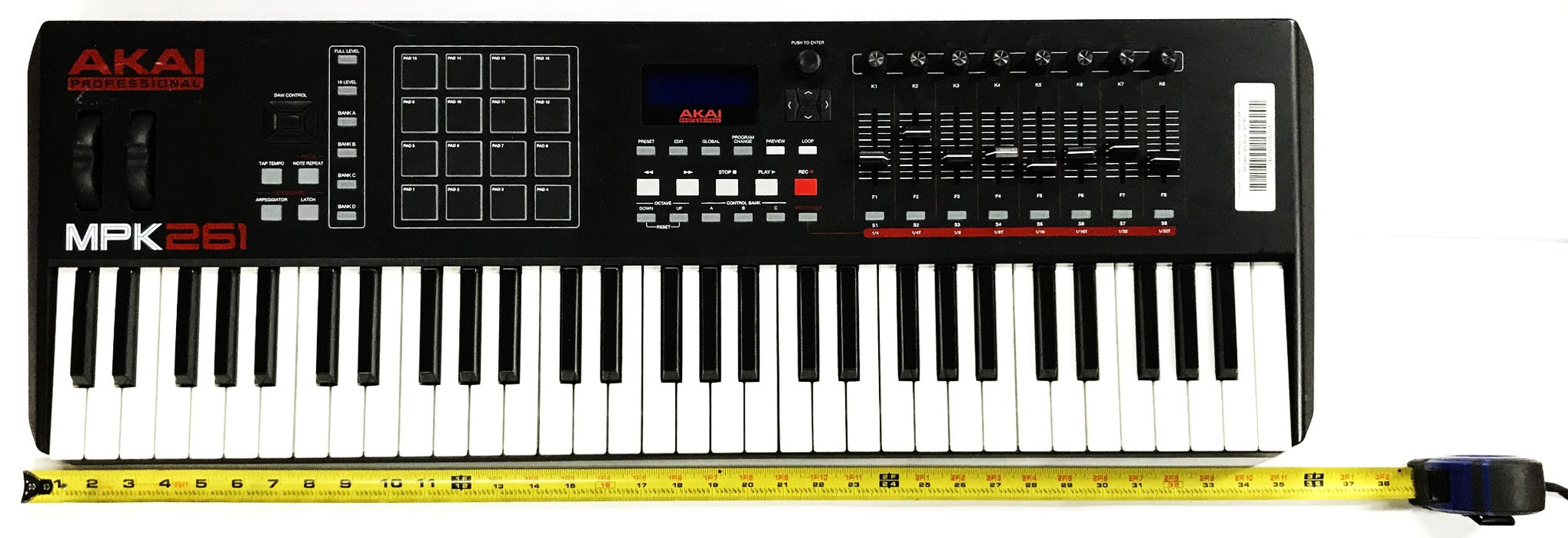 Akai Professional 61-Key Keyboard and Controller MPK261 No Power Cord USED