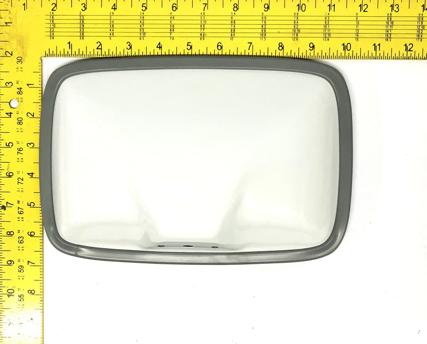 Velvac 6.5x10 Inch Mirror Head With FSC Glass And White Finish 704032-5 NOS