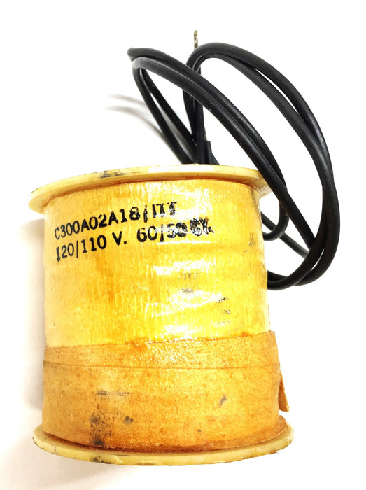 ITT 120/110V 60/50Hz Solenoid Coil C300A02A18 USED