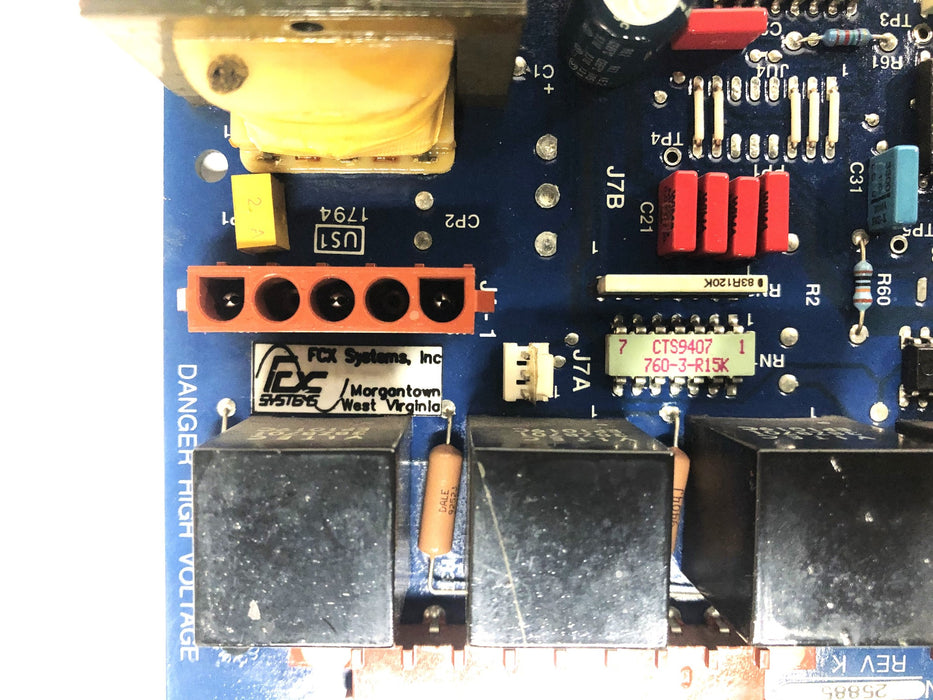 FCK Systems REV K SCR Firing Board PPA072 USED