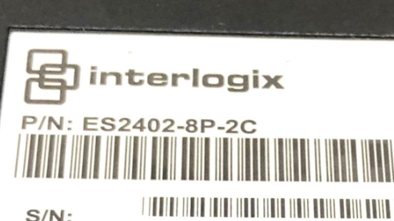 Interlogix 8-Port Fast Ethernet PoE+ Web Smart Switch ES2402-8P-2C USED