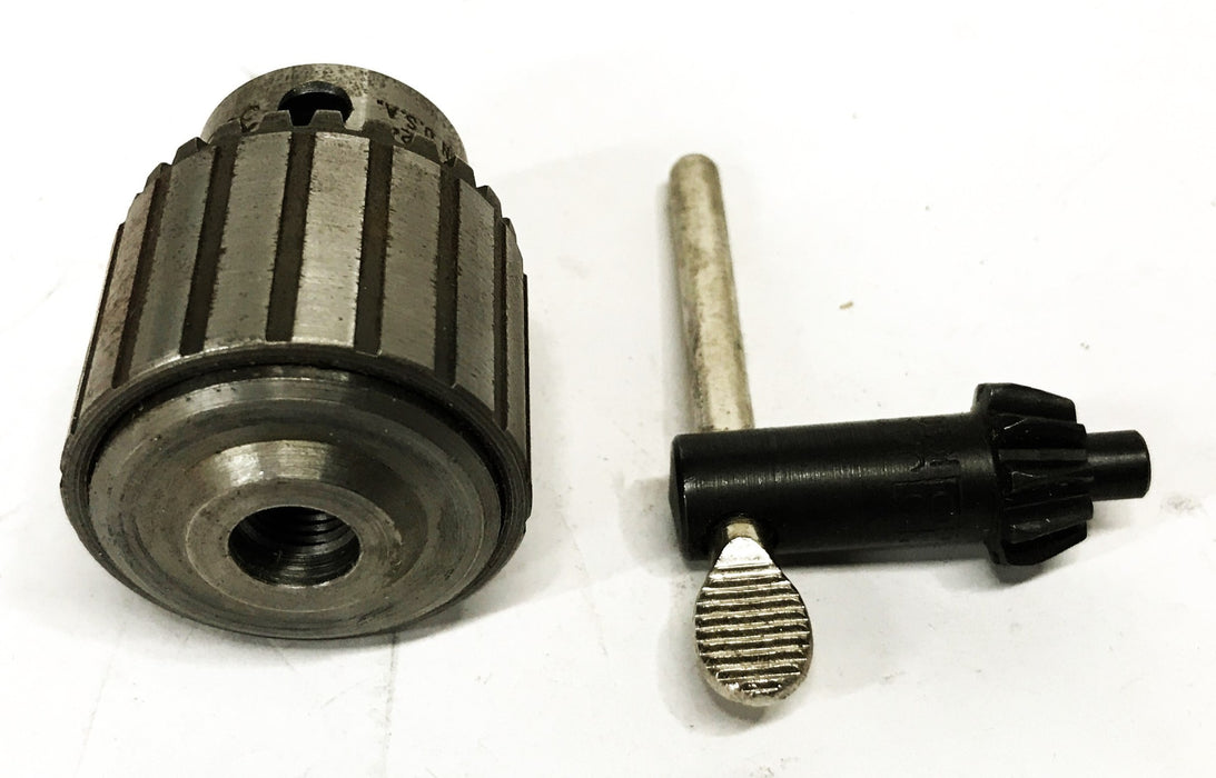 Jacobs 3/8-24 Plain Bearing Chuck and Key 30B-3/8-24 NOS