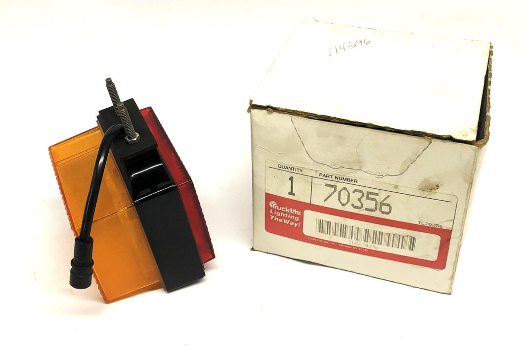 Trucklite Square Double Face Red/Amber Pedestal Stop Light 70356 NOS