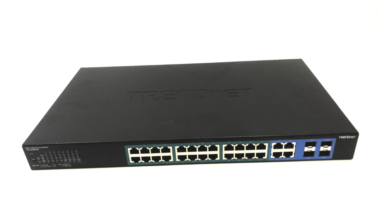 Trendnet 28-Port Gigabit Web Smart PoE+ Switch (Powers On) TPE-5028WS USED