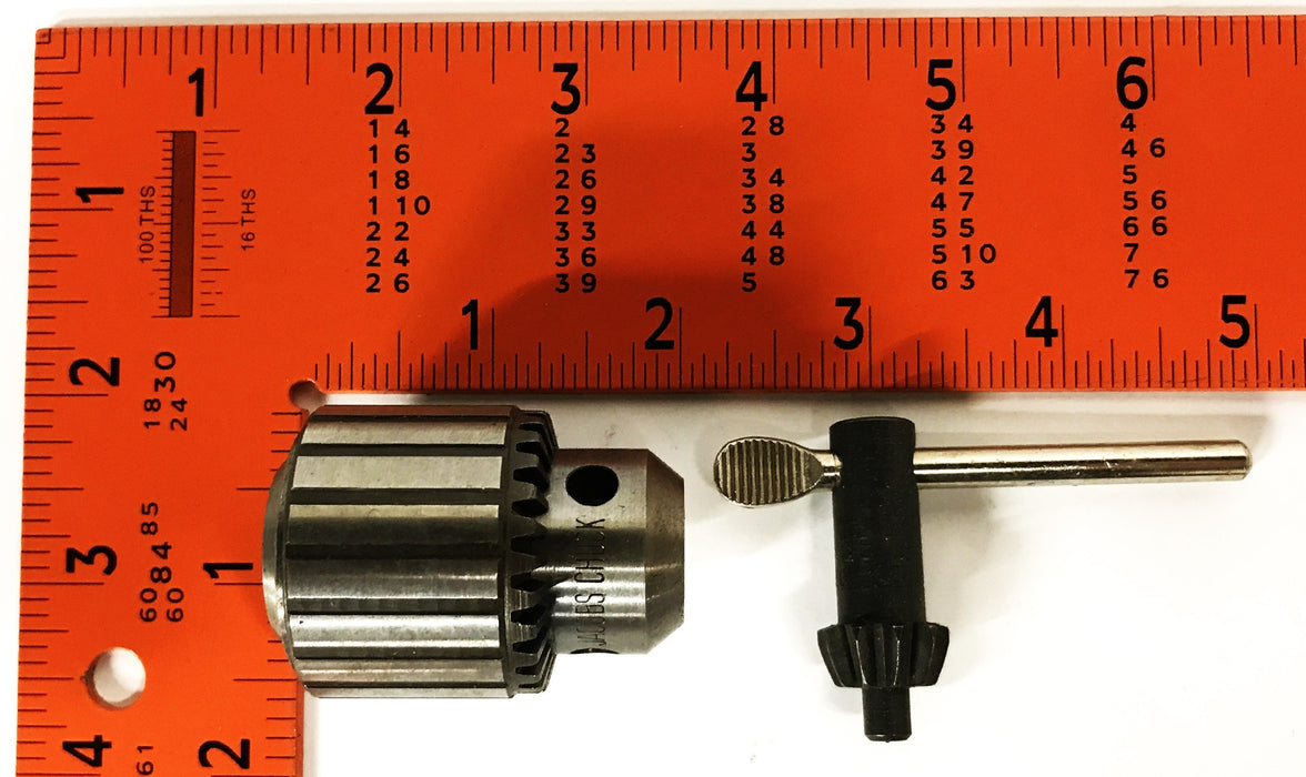 Jacobs 1/4-20 Plain Bearing Chuck and Key 30B-1/4-20 NOS