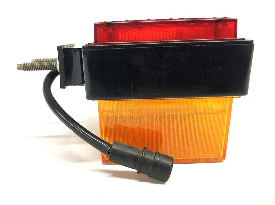 Trucklite Square Double Face Red/Amber Pedestal Stop Light 70356 NOS
